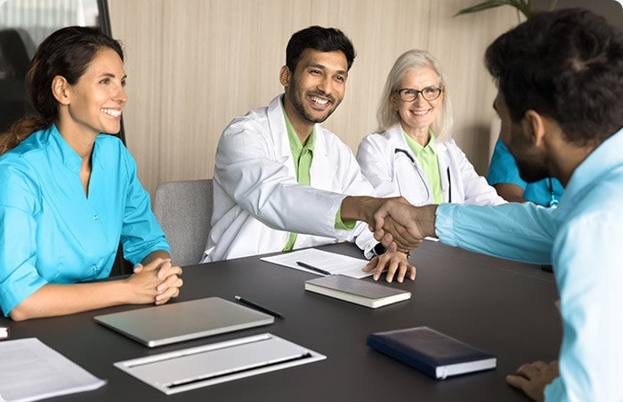 doctors at a meeting